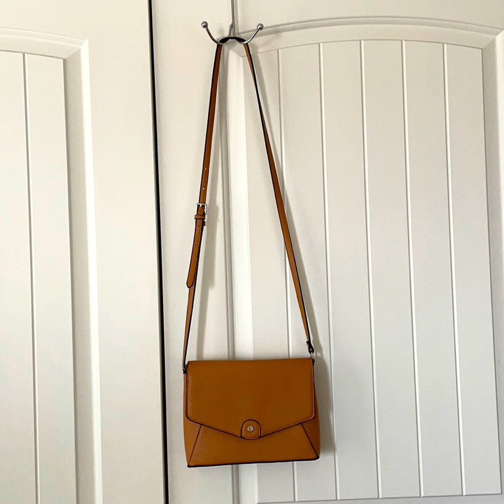 KELLY&KATIE TAN Faux-Leather Shoulder Bag